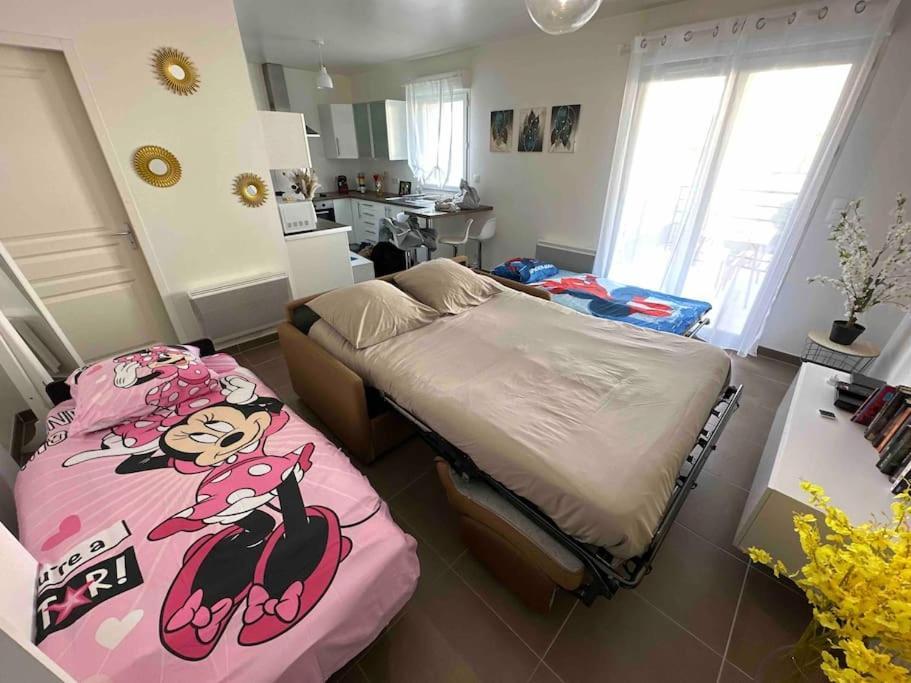Proche Disney Et Paris - Studio Terrasse Et Parking Prive Монтеврен Екстериор снимка